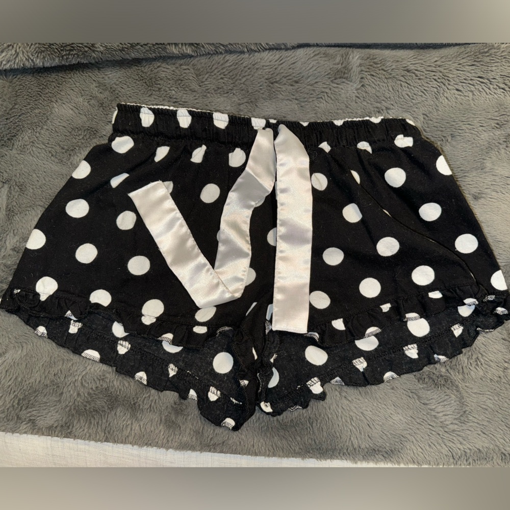 Polka dot pajamas shorts